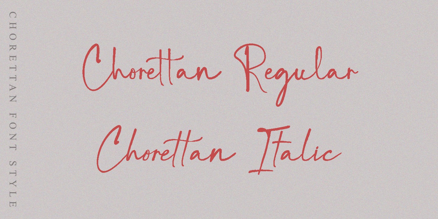 Пример шрифта Chorettan #7